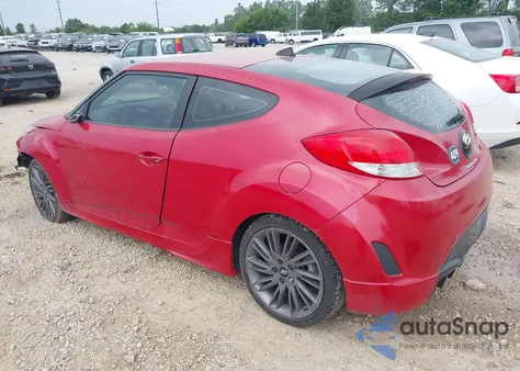 2013 Hyundai Veloster Mix from USA, damaged, VIN KMHTC6AD6DU156224